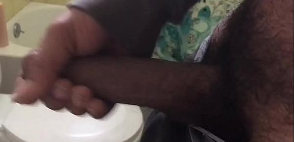  stroking my black dick